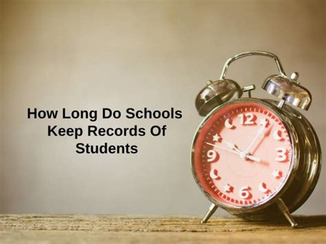 How long do schools keep records of students in India